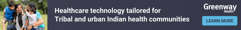 Greenway Health: Healthcare technology tailored for tribal and urban indian health communities. Learn More.