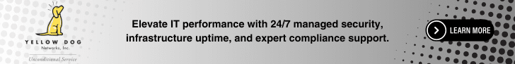 Yellow Dog Networks. Elevate IT performance with 24/7 managed security, infrastructure uptime, and expert compliance support. Learn more!