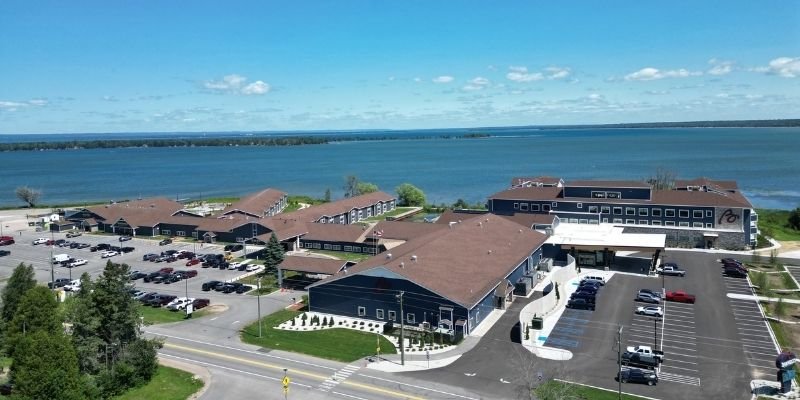 Exterior photo of Bay Mills Resort & Casino