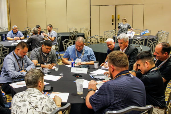 TribalHub event attendees at a round table exercise