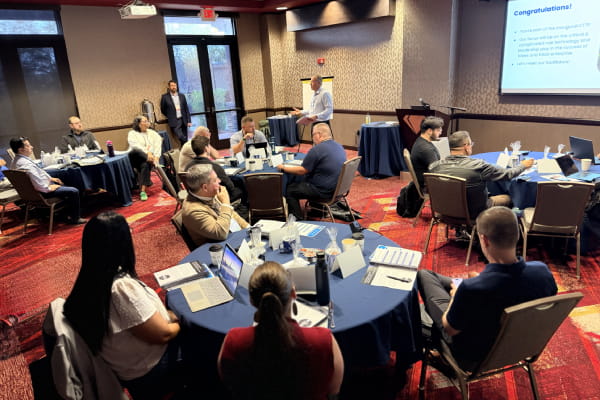 CTTP students and Mike Day presenting