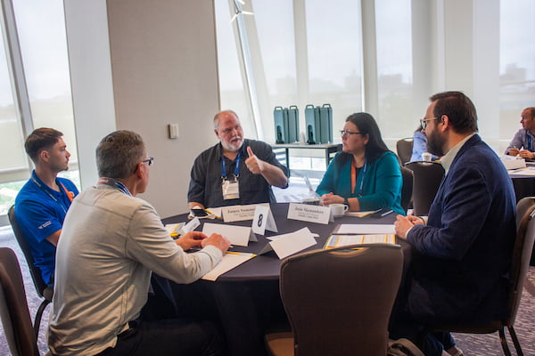 Roundtable discussion at a TribalHub event